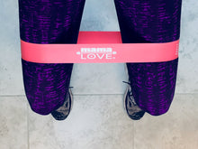 Load image into Gallery viewer, Mama Love Resistance Band for Fitness and Physical Therapy Shown in Action Doing a Squat